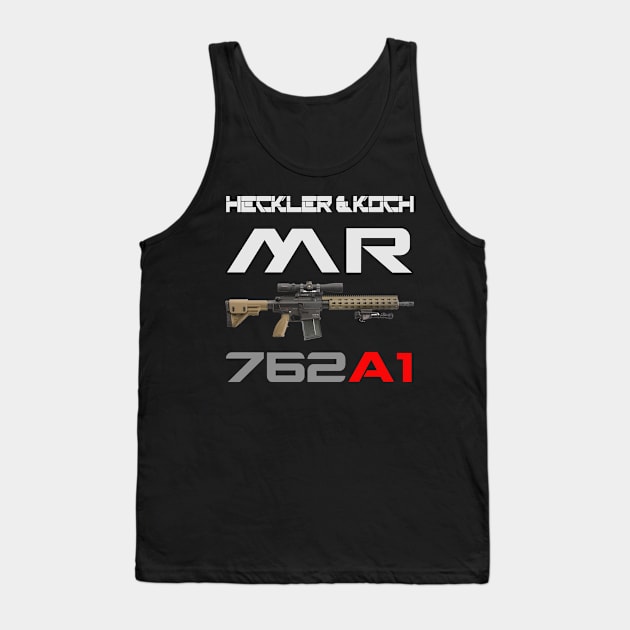 Assault Rifle HK MR 762 A1 Tank Top by Aim For The Face